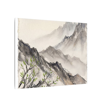 Spring Mountain Mist Texture Canvas Art | Warm Decor