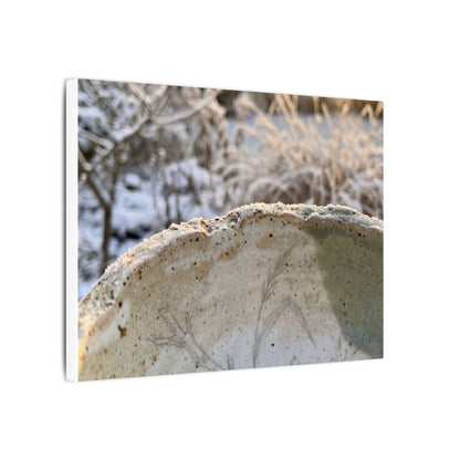Ceramic Bowl Canvas Art | Winter Japandi Minimal Line Art