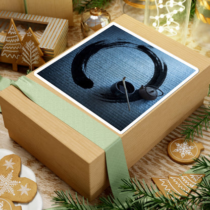 Tea Ceremony Winter Sticker | Zen Serene Design