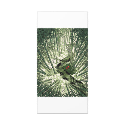 Peaceful Bamboo Grove Canvas Art - Ukiyo E Inspired Zen