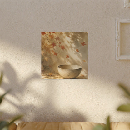 Japandi Ceramic Bowl in Dappled | Watercolor Canvas Art