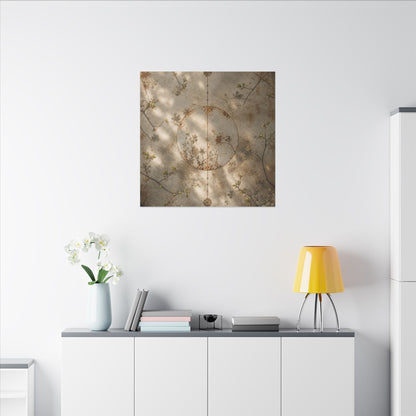 Japandi Rust Patina in Dappled | Japanese Pattern Canvas Art