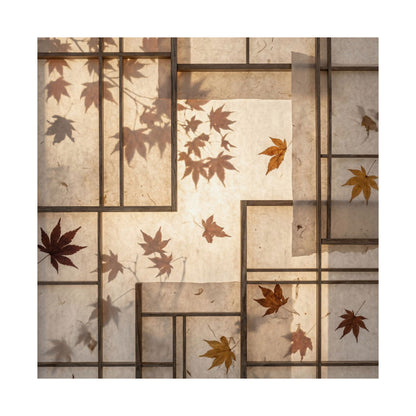 Fukinsei Shoji Screen Wall Art Print - Japandi Japanese Pattern