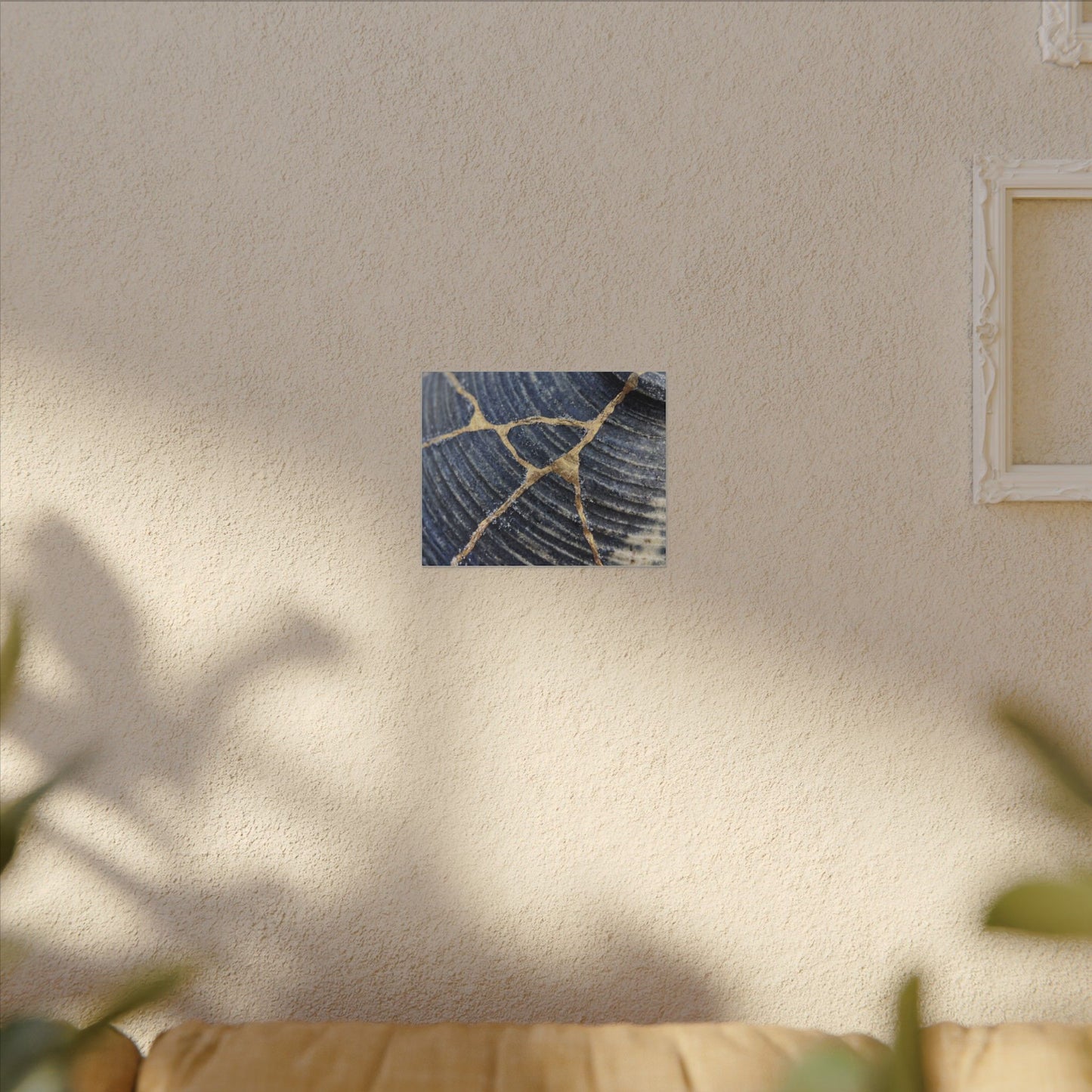 Shibui Water Ripple Canvas Art - Kintsugi Gold Repair