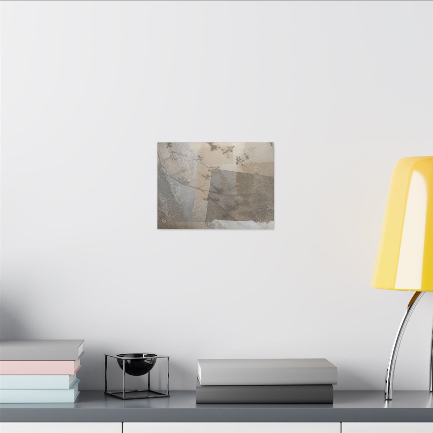 Neutral Shadow Play Canvas Art - Texture Japandi