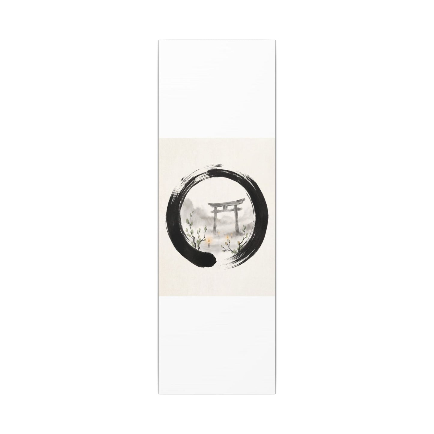 Spring Torii Gate Enso Canvas Art | Tranquil Decor