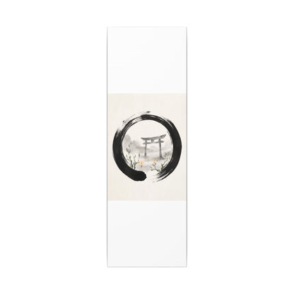 Spring Torii Gate Enso Canvas Art | Tranquil Decor