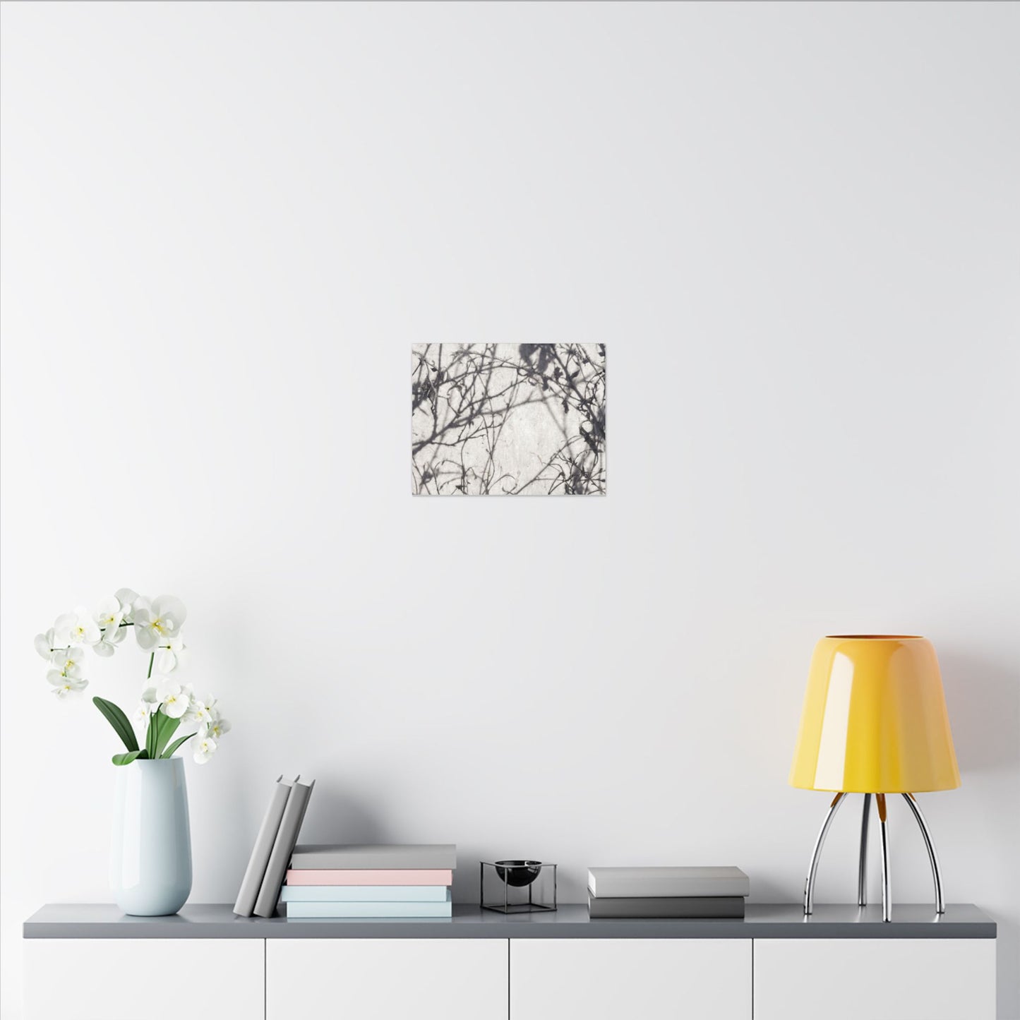 Winter Shadow Play Japanese Pattern Canvas Art | Elegant Decor