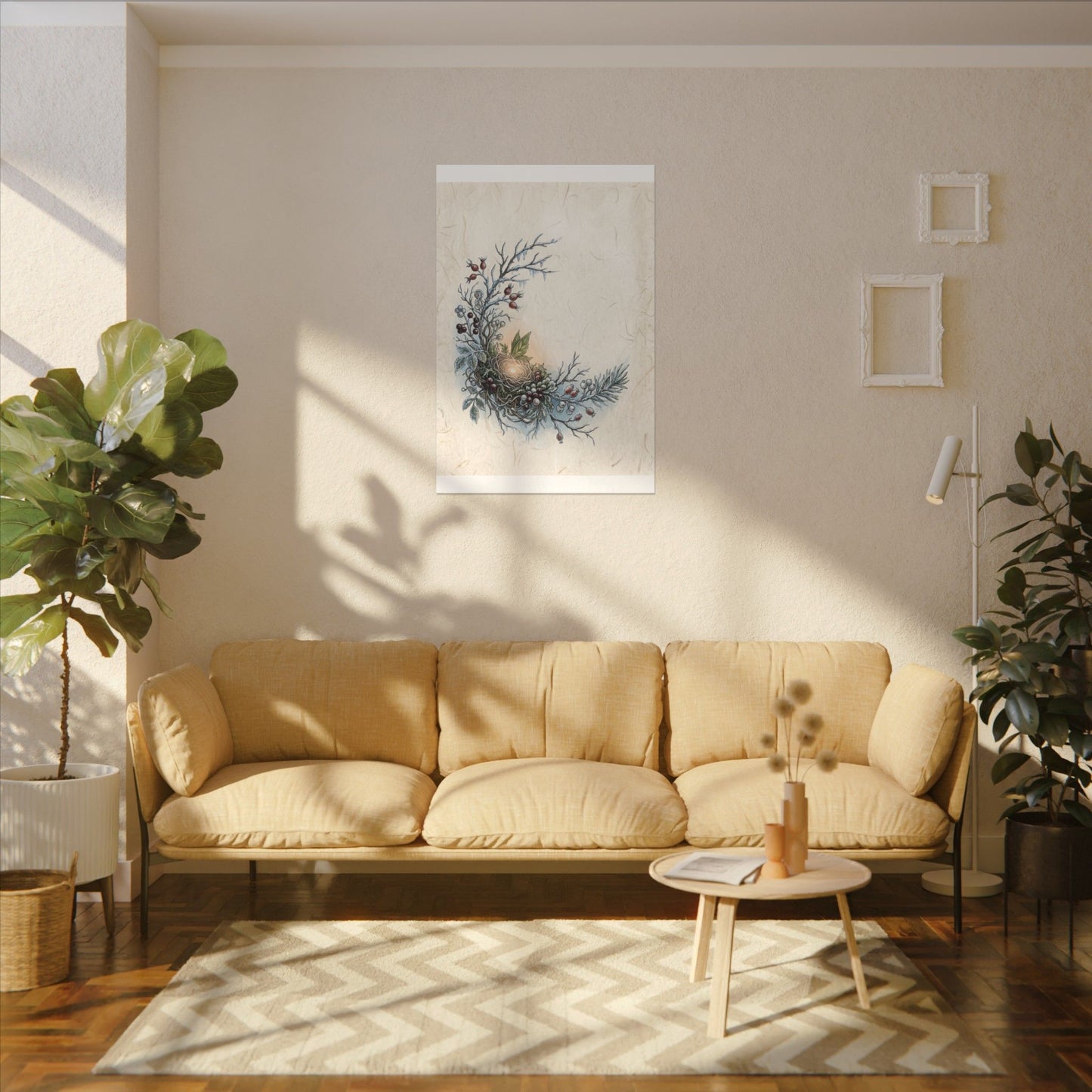 Winter Shoji Screen Forest Whimsy Canvas Art | Enchanting Decor