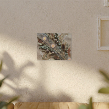 Candlelight Dried Flowers Canvas Art - Japandi Kanso