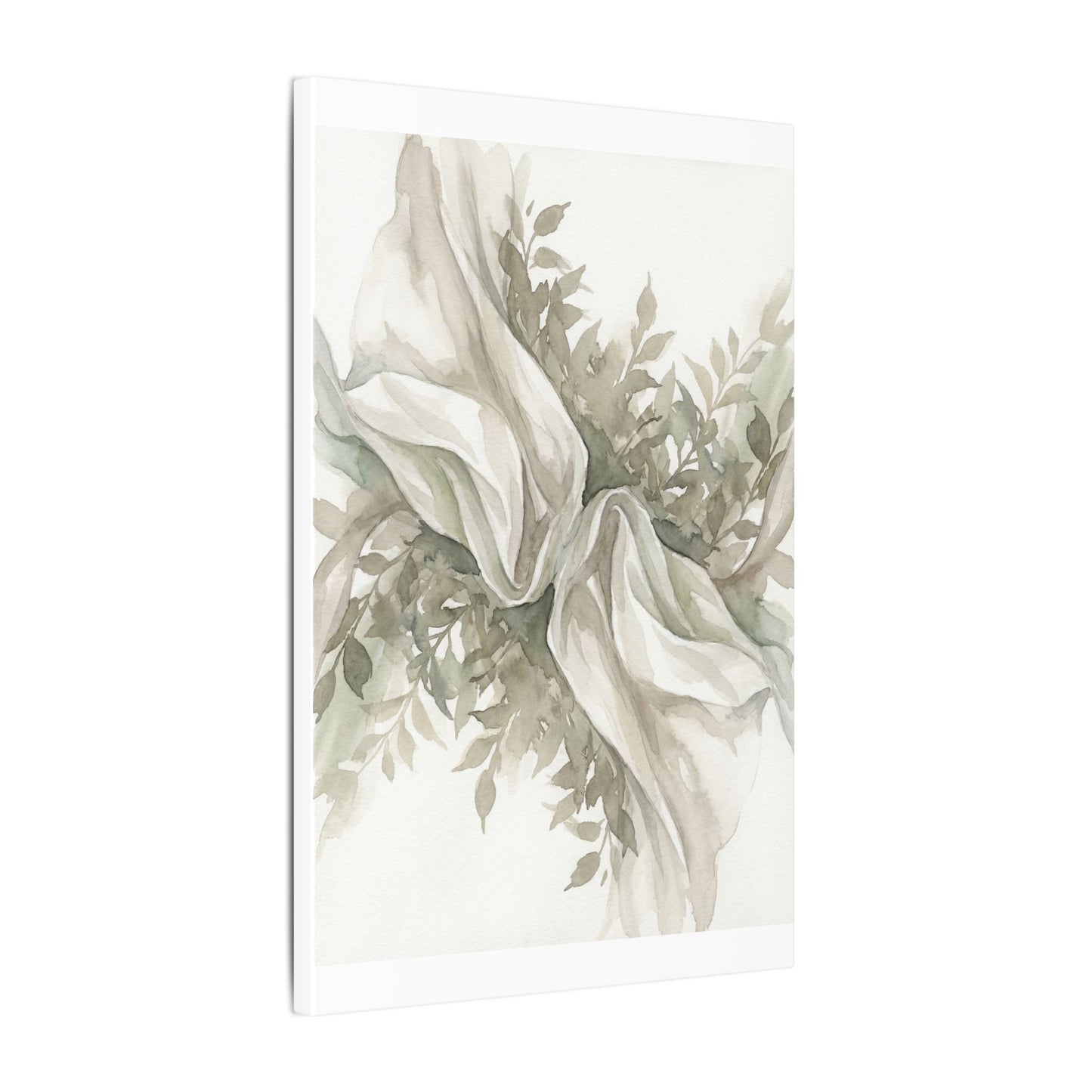 Summer Silk Drape Watercolor Canvas Art | Cozy Decor