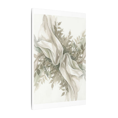 Summer Silk Drape Watercolor Canvas Art | Cozy Decor