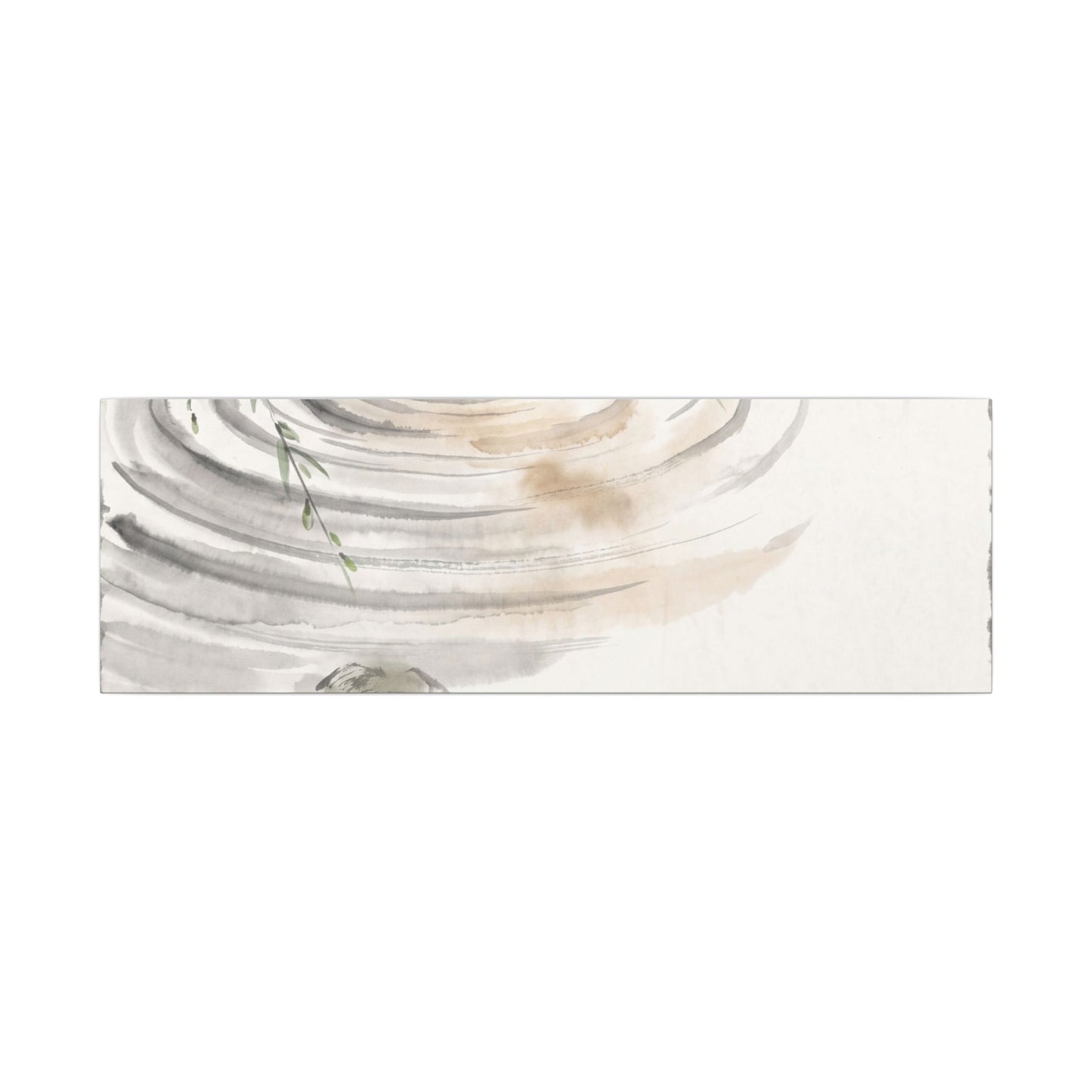 Water Ripple Sumi E Canvas Art | Tranquil Zen Art