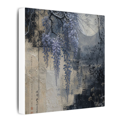 Winter Wisteria Texture Canvas Art | Elegant Decor