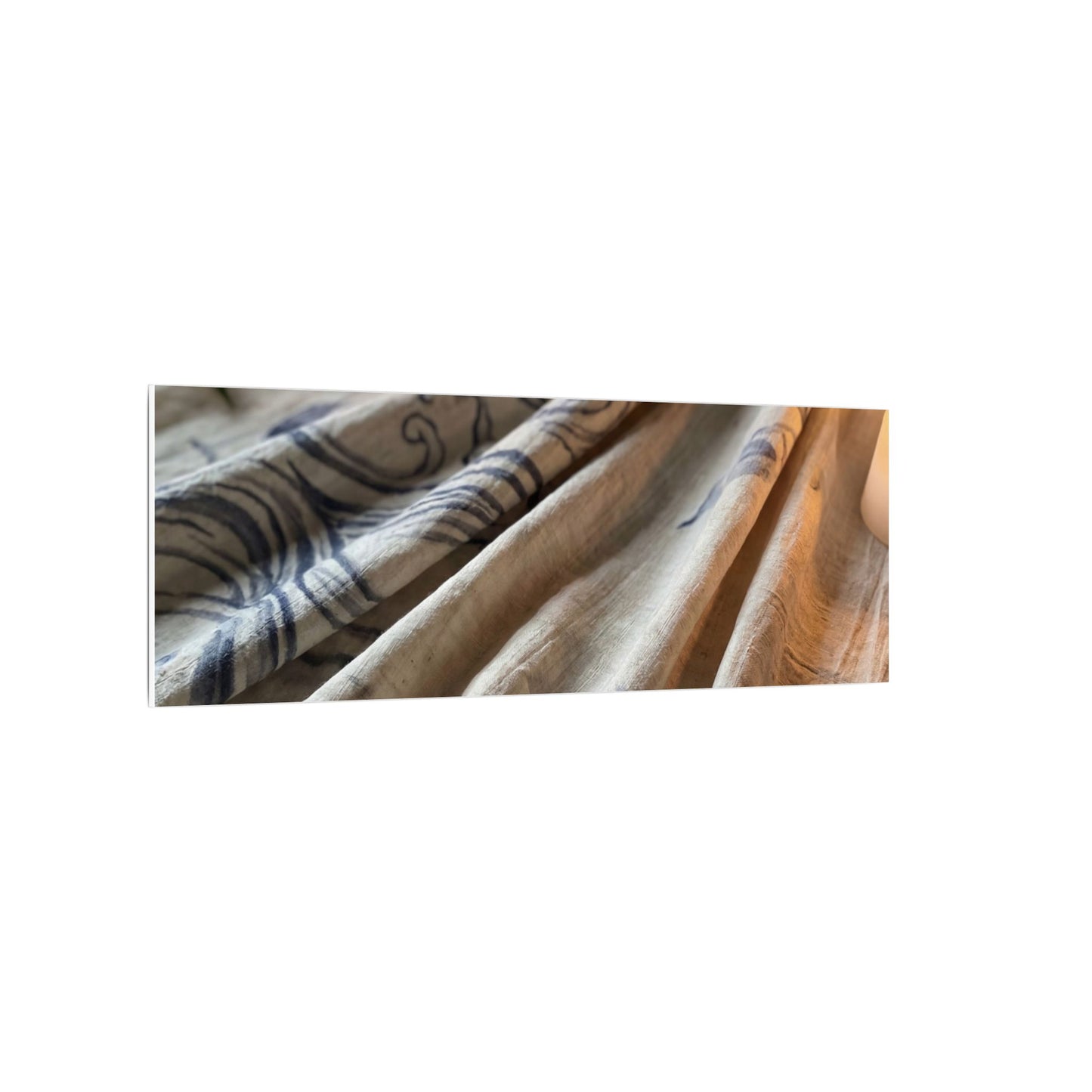 Fukinsei Silk Drape Canvas Art - Japandi Japanese Pattern