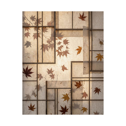 Fukinsei Shoji Screen Wall Art Print - Japandi Japanese Pattern