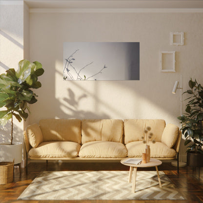 Japandi Shadow Play in Dawn | Japanese Pattern Canvas Art