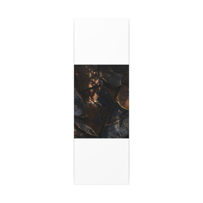 Fukinsei Broken Pottery Canvas Art - Dark Japandi Dark Texture