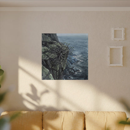 Pine Tree Spring Canvas Art | Japandi Neutral Design