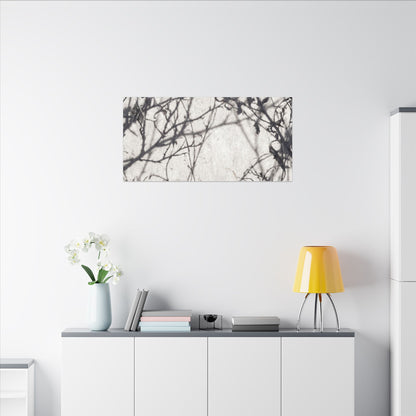 Winter Shadow Play Japanese Pattern Canvas Art | Elegant Decor