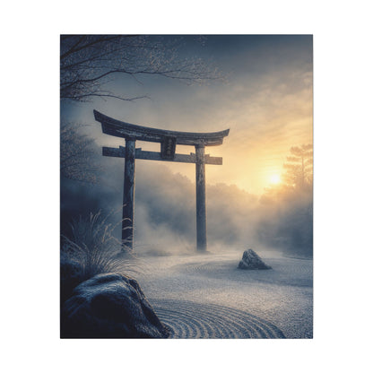 Zen Torii Gate in Golden Hour | Karesansui Canvas Art