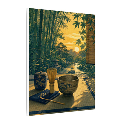 Ma Tea Ceremony Canvas Art - Zen Ukiyo E Inspired