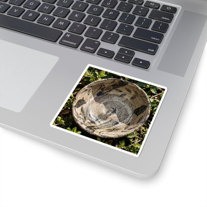 Japandi Ceramic Bowl in Dappled | Japanese Pattern Sticker