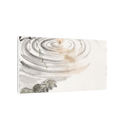 Water Ripple Sumi E Canvas Art | Tranquil Zen Art