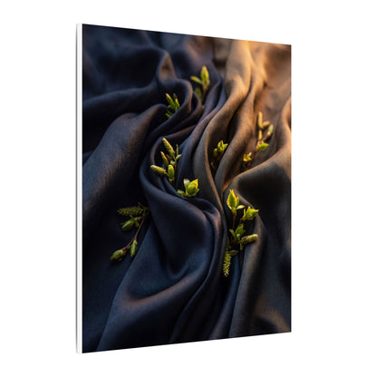 Spring Silk Drape Moody Minimal Canvas Art | Luxurious Decor