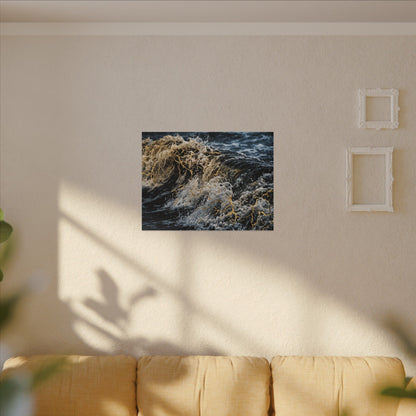 Ocean Wave Winter Canvas Art | Kintsugi Artful Design