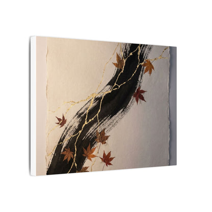 Dawn Ink Brushstroke Canvas Art - Kintsugi Ma