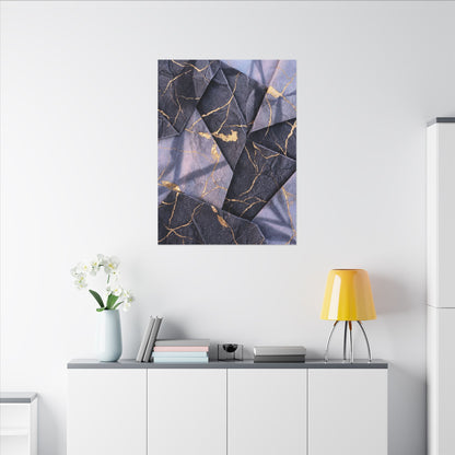 Seijaku Paper Fold Canvas Art - Kintsugi Gold Vein