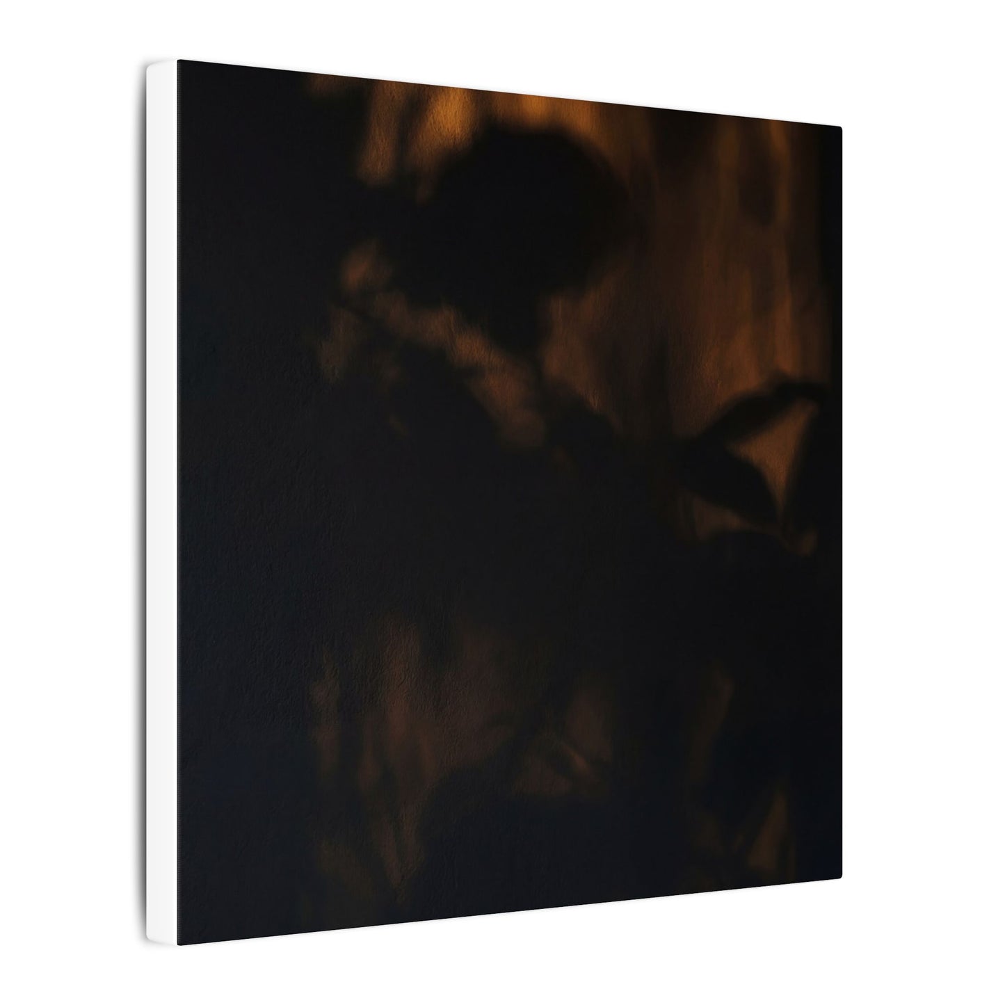 Shadow Play Summer Canvas Art | Dark Japandi Sophisticated Design