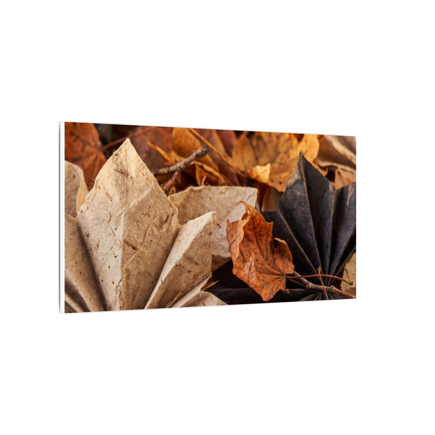 Paper Fold Texture Canvas Art | Elegant Japandi Art