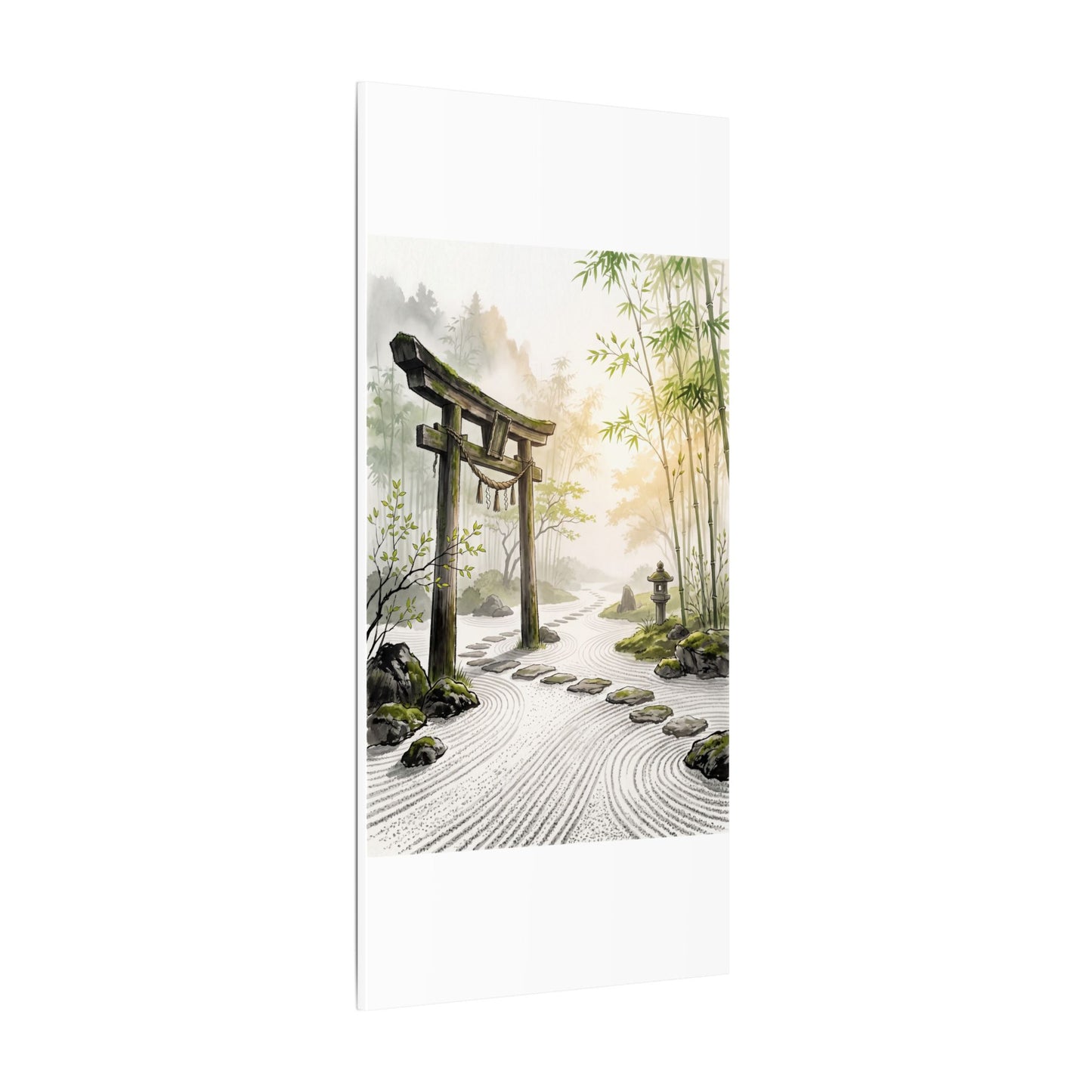 Peaceful Torii Gate Canvas Art - Karesansui Zen