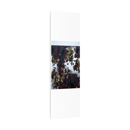 Rust Patina Charcoal Ink Canvas Art | Sophisticated Dark Japandi Art