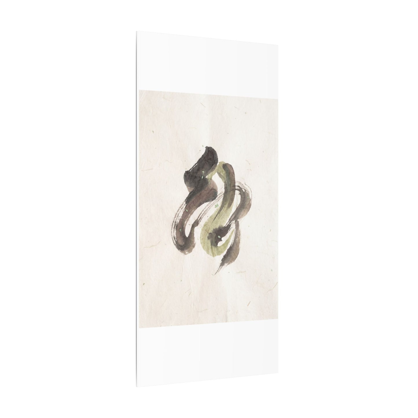 Ink Brushstroke Canvas Art | Spring Japandi Japanese Pattern Art