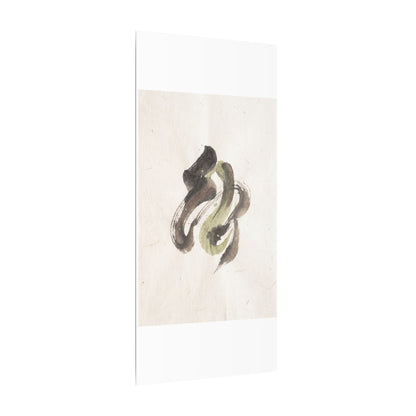 Ink Brushstroke Canvas Art | Spring Japandi Japanese Pattern Art