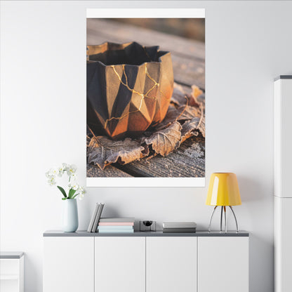 Paper Fold Gold Repair Canvas Art | Philosophical Kintsugi Art