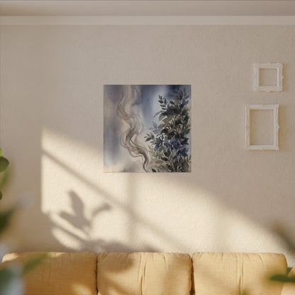 Incense Smoke Summer Canvas Art | Japandi Cozy Design