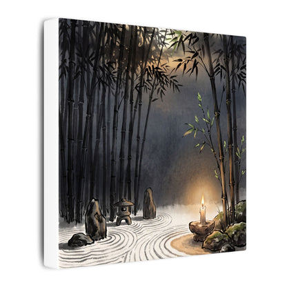 Tranquil Bamboo Grove Canvas Art - Karesansui Zen