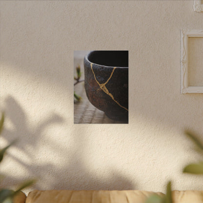 Dawn Tea Ceremony Canvas Art - Kintsugi Mono No Aware