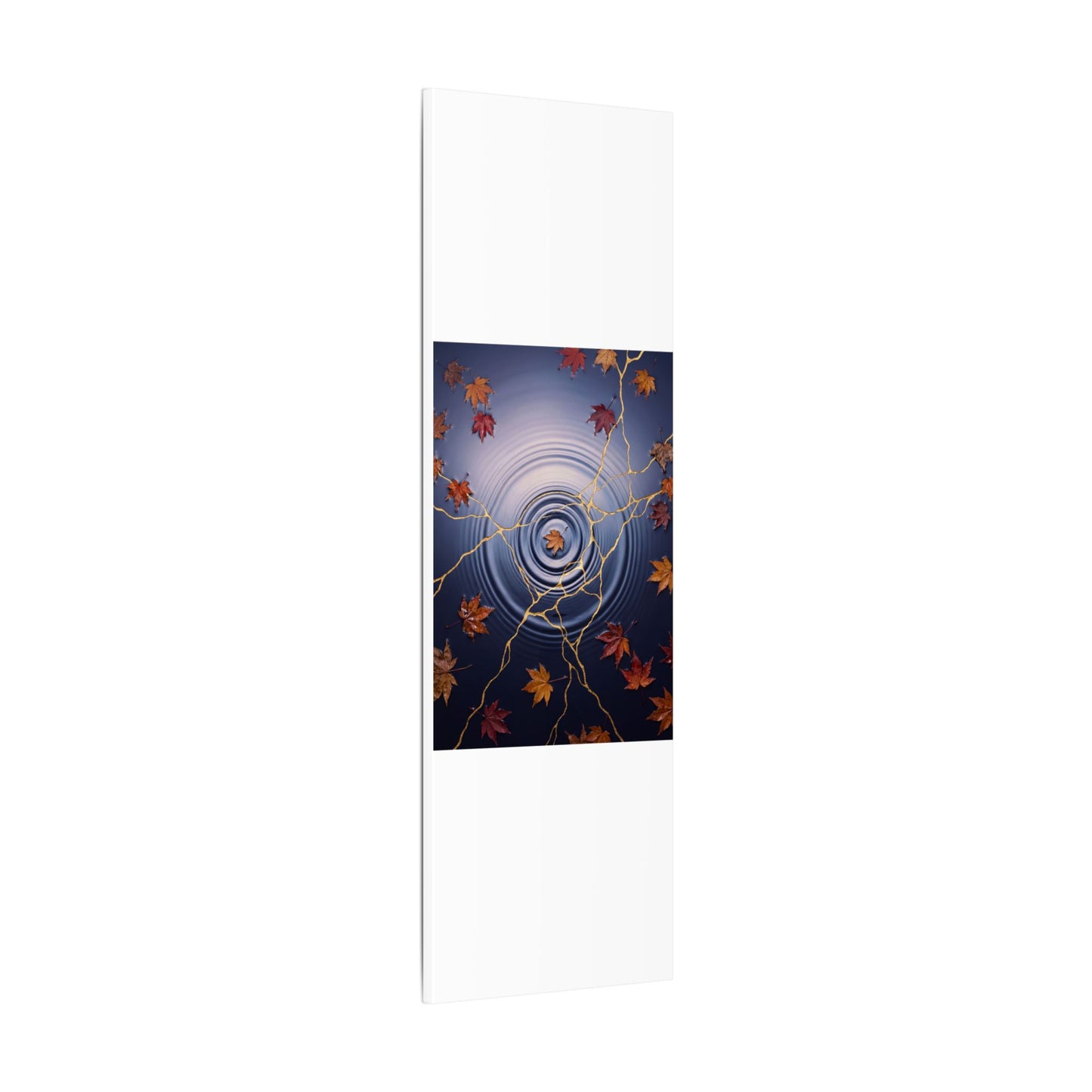 Kintsugi Water Ripple in Dawn | Gold Vein Canvas Art