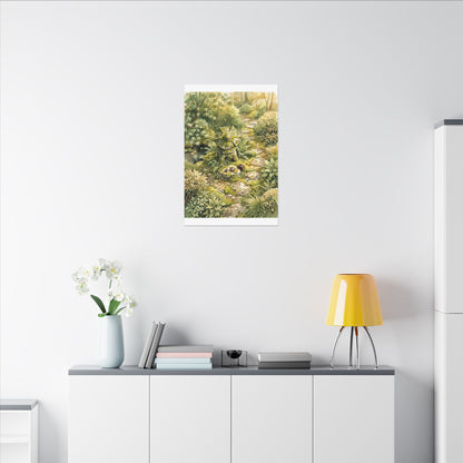 Datsuzoku Stone Lantern Canvas Art - Japandi Watercolor