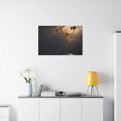 Moonlit Garden Gold Repair Canvas Art | Beautiful Kintsugi Art