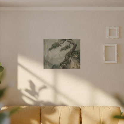 Fukinsei Pine Tree Canvas Art - Japandi Texture