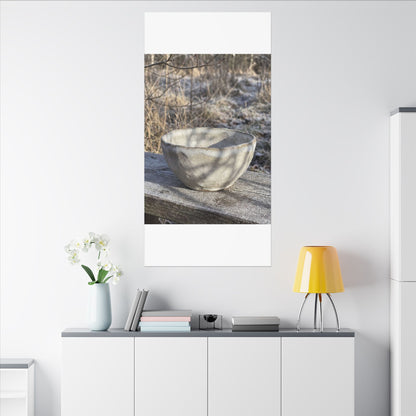 Dappled Ceramic Bowl Canvas Art - Japandi Fukinsei