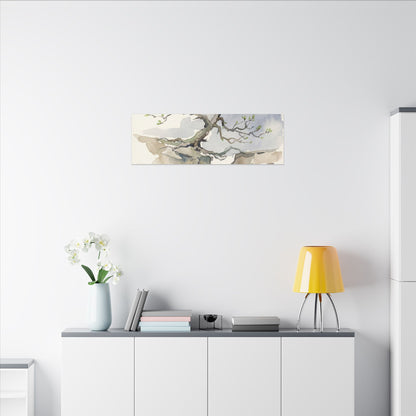 Moonlight Pine Tree Canvas Art - Japandi Ma