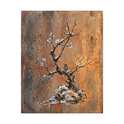 Datsuzoku Rust Patina Canvas Art - Zen Sumi E
