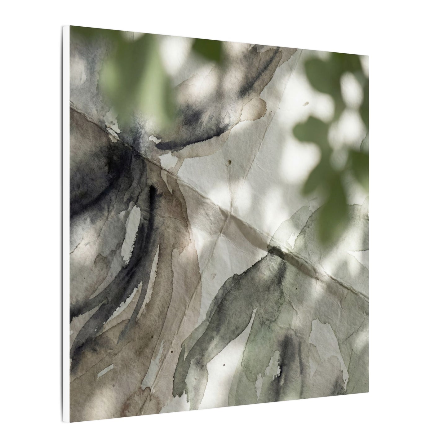 Spring Paper Fold Watercolor Canvas Art | Warm Decor